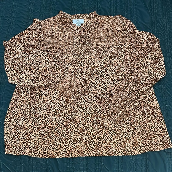 Super cute cheetah print blouse - Picture 1 of 2